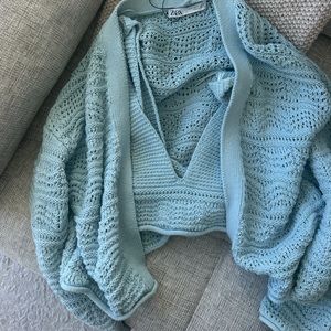 Zara knit set — bra and sweater